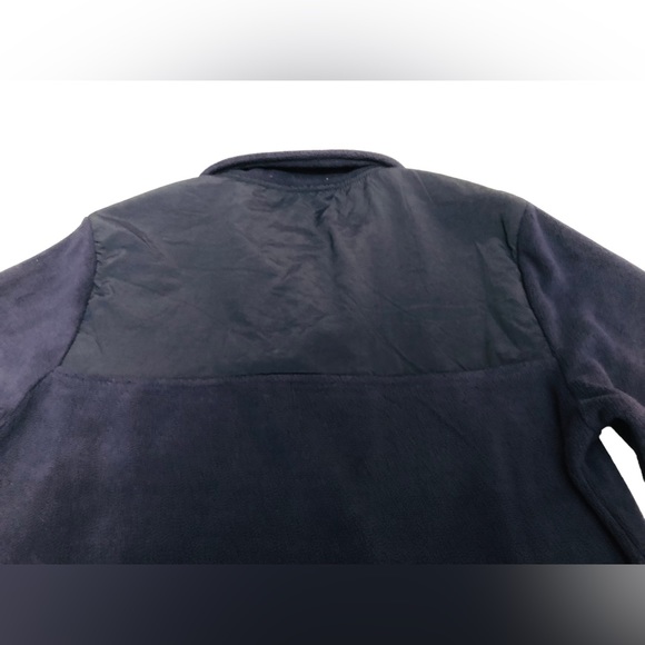 Telluride Clothing Co Sweatshirt Women  Fleece Snap Mock Neck Pullover Sz M Navy - Picture 4 of 9